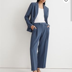 Madewell Rosedale Lowrise Straight Pant in crepe Nighttime size 6